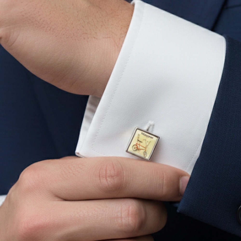 England Simon Carter "Chopper" bicycle cufflinks